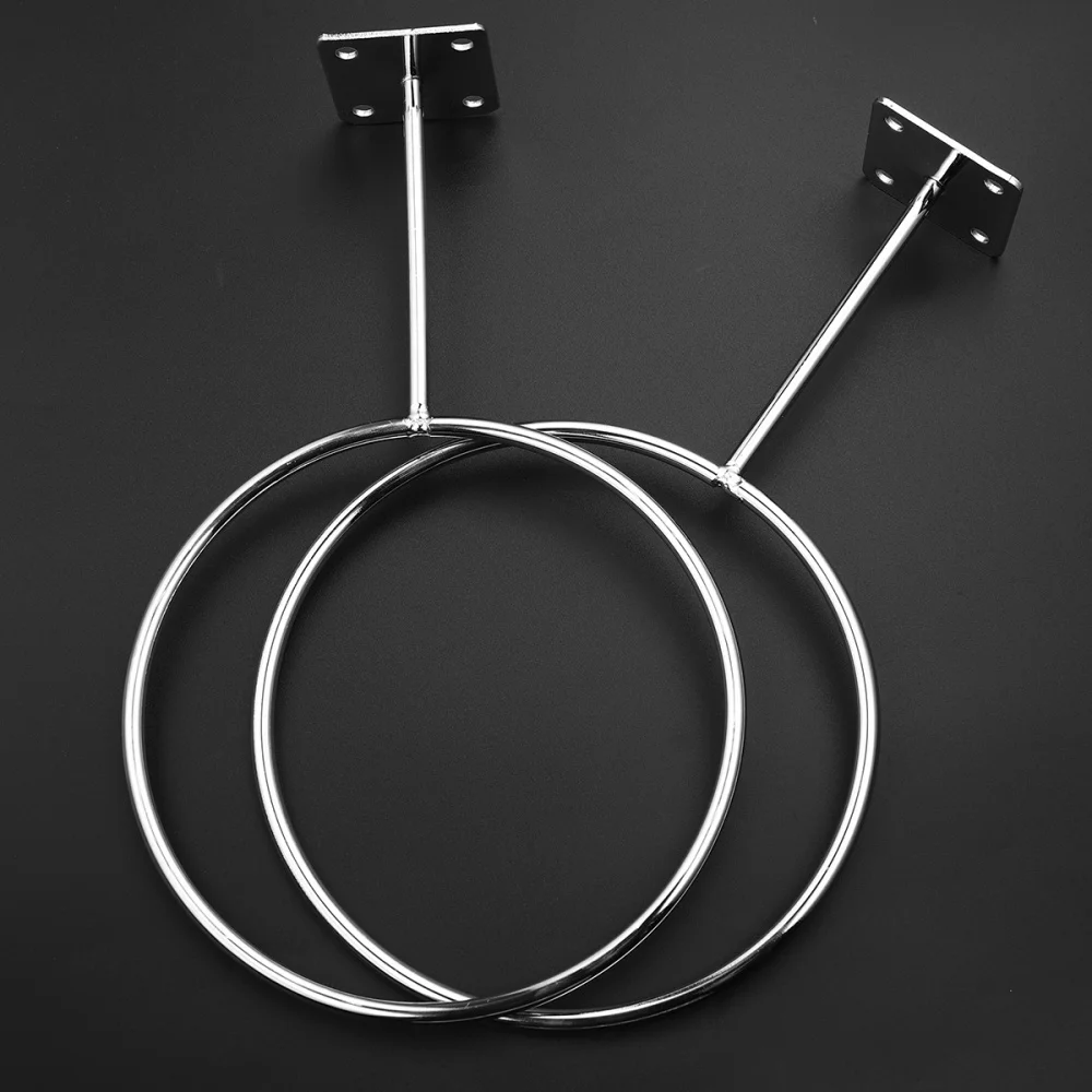 

VORCOOL 2PCS Stainless Steel Wall Mount Sports Rack Display Holder for Basketball Soccer Football Volleyball Exercise
