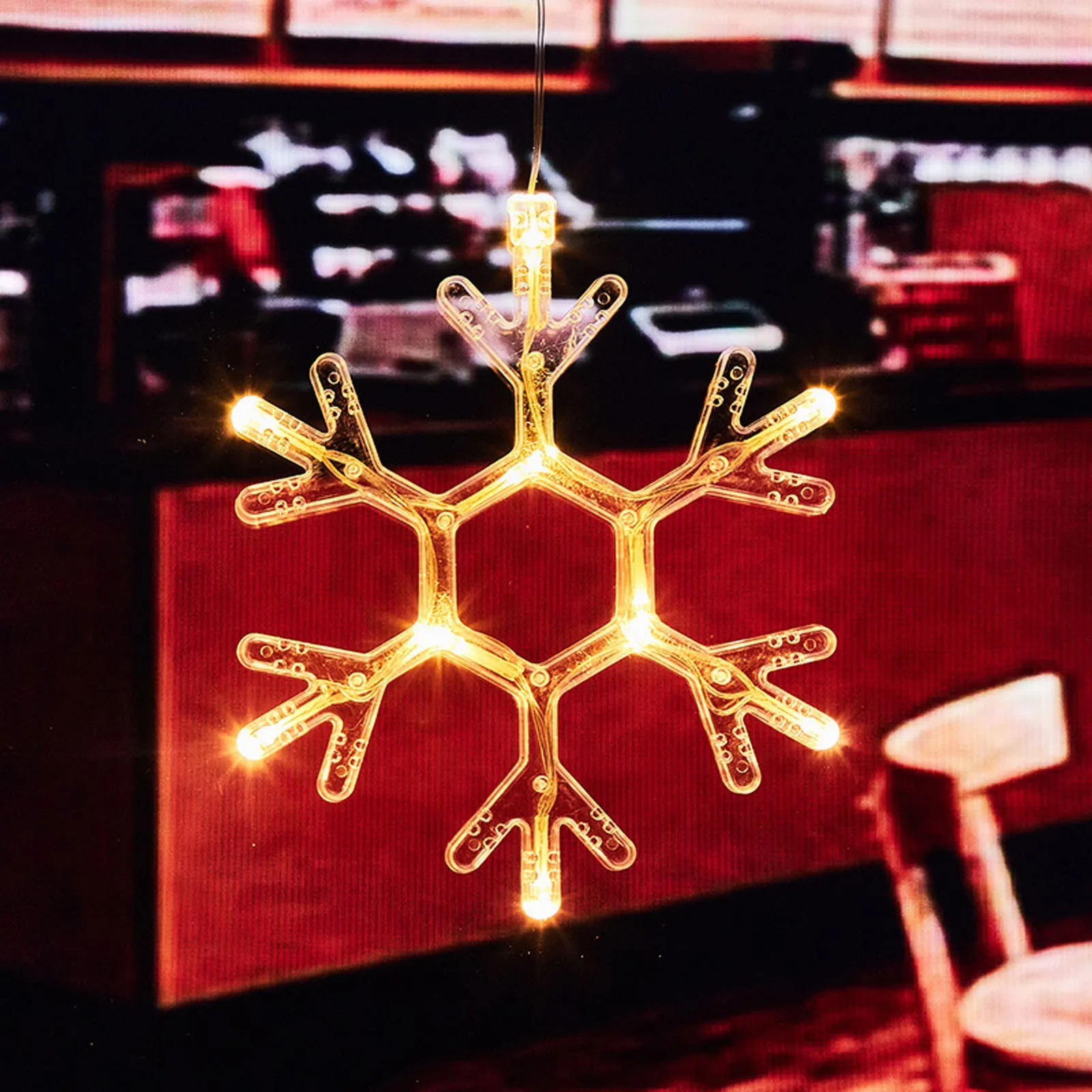 Светодиодная гирлянда с оленем Рождественская в виде снеговика рождественская