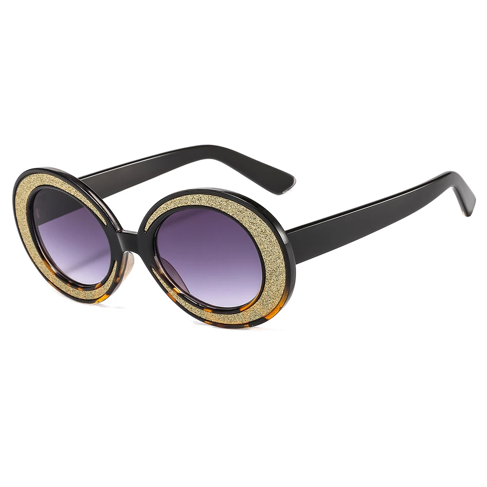 Bingking Популярные винтажные овальные женские солнцезащитные очки больших