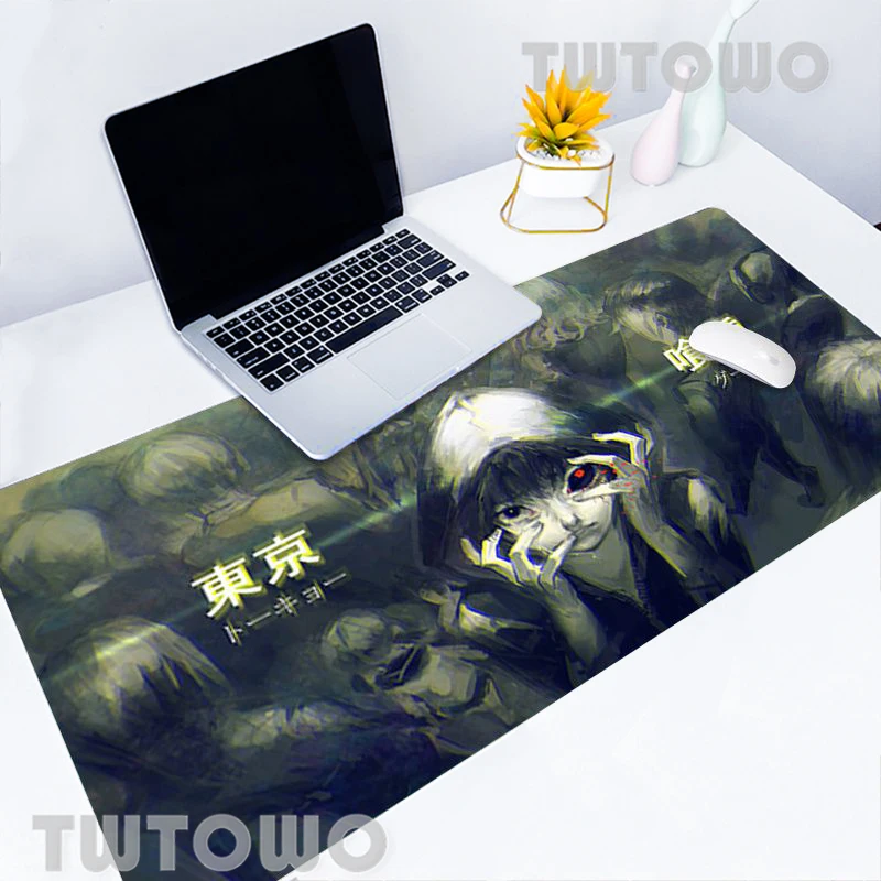 

Tokyo Ghoul Anime Hot Sell Gaming Mouse Pad Cartoon Anti-slip Gamer Lovely Art Anime Home Office Decoration Keyboard Pad