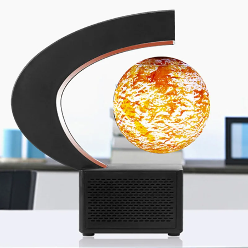 Luz LED de Sol de levitaci&oacute;n magn&eacute;tica flotante con Altavoz Bluetooth, L&aacute;mpara electr&oacute;nica antigravedad, novedad, decoraci&oacute;n del hogar, regalos de cumplea&ntilde;os-2