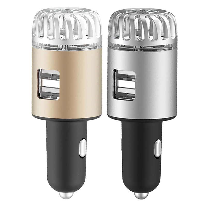 

Автомобильный очиститель воздуха, 20 миллионов отрицательных ионов, двойное зарядное устройство USB, автомобильный очиститель воздуха 2 в 1