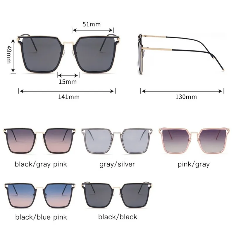 Большие солнцезащитные очки с квадратными линзами Для женщин Роскошные