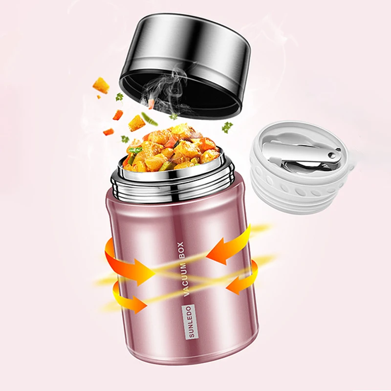 Термосы Из Нержавеющей Стали фляга для еды Вакуумная бутылка завтрака со