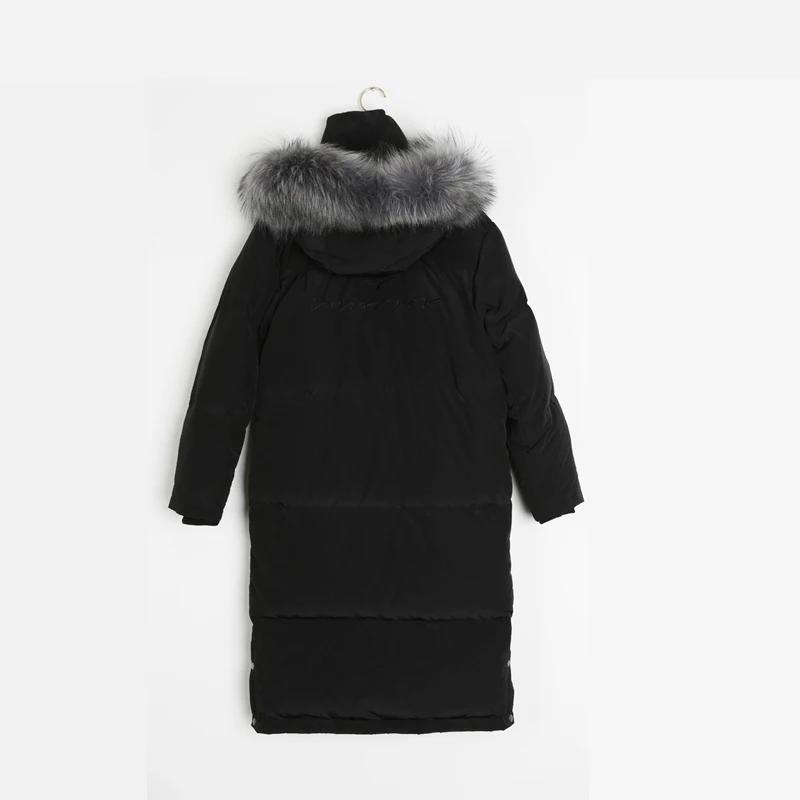 

20% Duck Winter Jacket Long Parkas 2020 New Natural Racoon Fur Warm Down coats for Women Overcoat Tops LX9279