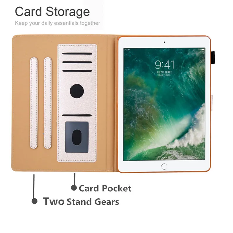 Роскошный чехол s для ipad pro 10 5 дюймов 2017/ Air 3 2019 из искусственной кожи мягкий