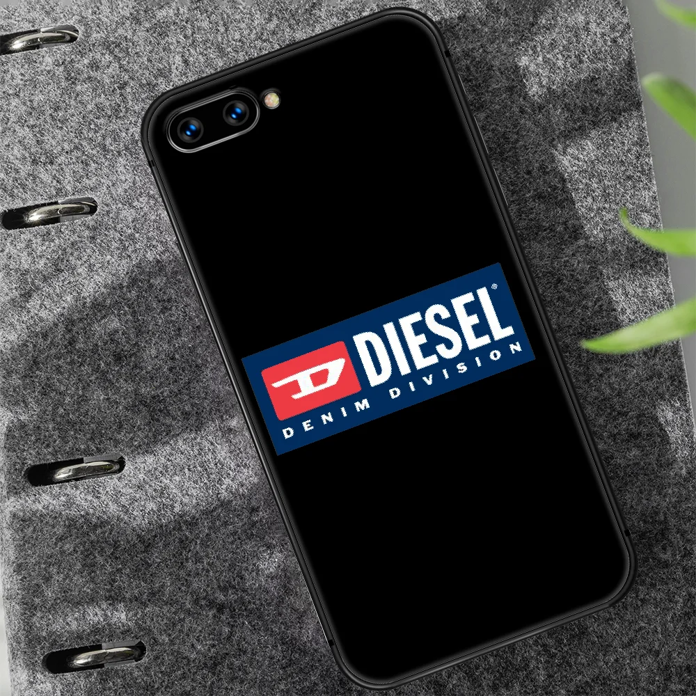 

Italian fashion brand Diesel Phone Case Cover Hull For HUAWEI honor 7a 8 8s 8a 8x 9 9x 10 20 i Lite Pro black Waterproof Luxury