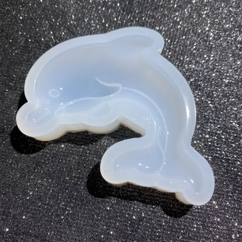 

Crystal Epoxy Resin Mold Dolphin Pendant Casting Silicone Mould DIY Crafts Jewelry Making Tools Epoxy Casting Craft