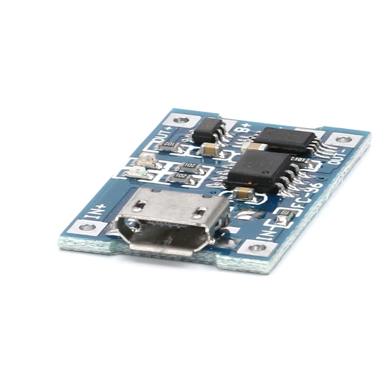 5 шт. Micro USB 5V 1A 18650 TP4056 литиевый модуль зарядного устройства аккумулятора зарядная плата с защитой двойные функции 1A li-ion