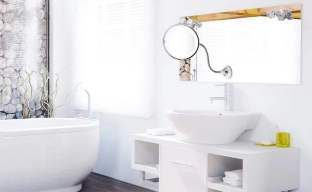 Зеркало для макияжа со светодиодный Ной лампой складное зеркало с увеличением 10