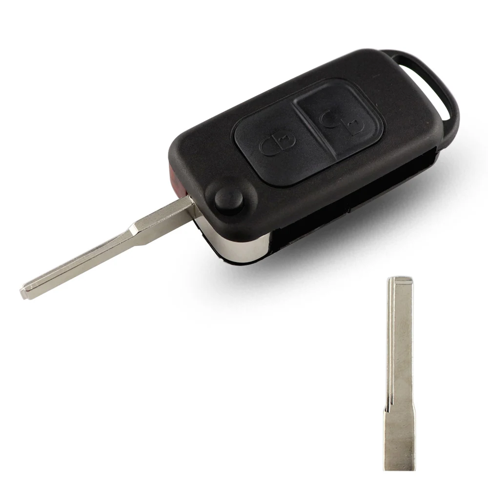 

YIQIXIN 2-кнопочный для Mercedes Benz SLK E113 A C E S W168 W202 W203 W210 B200 A160 W124 Чехол-брелок с дистанционным управлением откидной крышкой