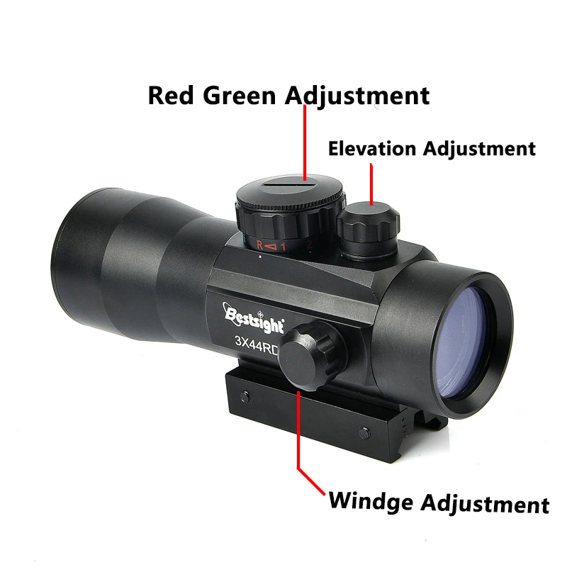 B BESTSIGHT 3X44 голографический прицел красный точечный прицел тактический прицел 11 мм/20 мм рейка охотничьи прицелы