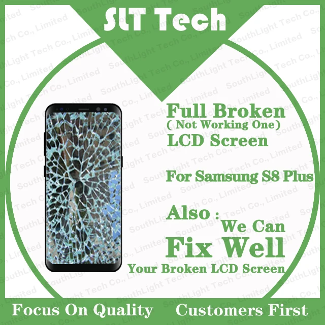 ЖК-экран с рамкой для Samsung Galaxy S8 Plus G955F полностью сломанный оригинальный Amoled