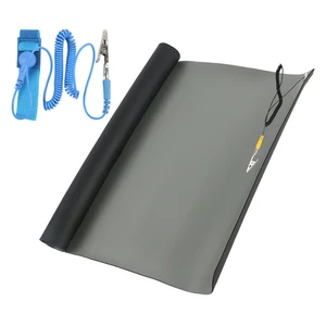 Антистатический коврик 700*500*2,0 мм + заземляющий провод + запястье ESD для ремонта мобильного компьютера, антистатическое одеяло, коврик ESD