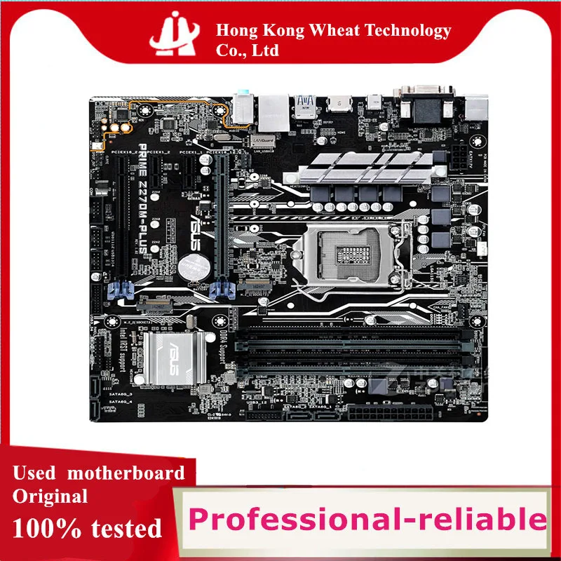Для ASUS PRIME Z270M-PLUS материнская плата Socket LGA 1151 DDR4 M.2 nvme ssd для Intel Z270 оригинальная