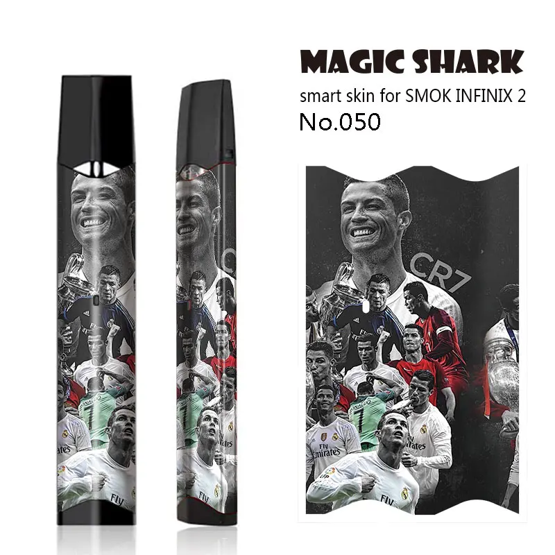 Magic Shark Money Boom Messi M10 CR7 Роналду ПВХ стерео полная Пленка чехол наклейка для Smok Infinix 2