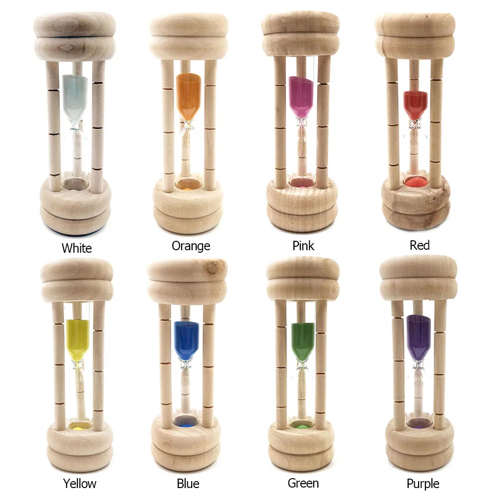 3min Wooden Hourglasses Children Teeth Brushing Timer Toys Home Decoration Craft Suppliers Interior Accessories | Дом и сад