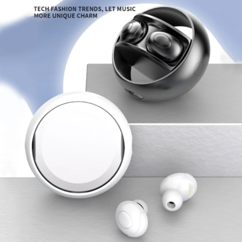 

Наушники, совместимые с Bluetooth, 300 мАч, игровая гарнитура с зарядным боксом и дальностью передачи 32,81 футов