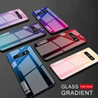 Цветной чехол для Samsung Galaxy S10 S10e A51 A71 A50 A70 A31 A30s A9 A7 A5 S9 S8 Plus Note 8 9 10 S20, ультразакаленное стекло