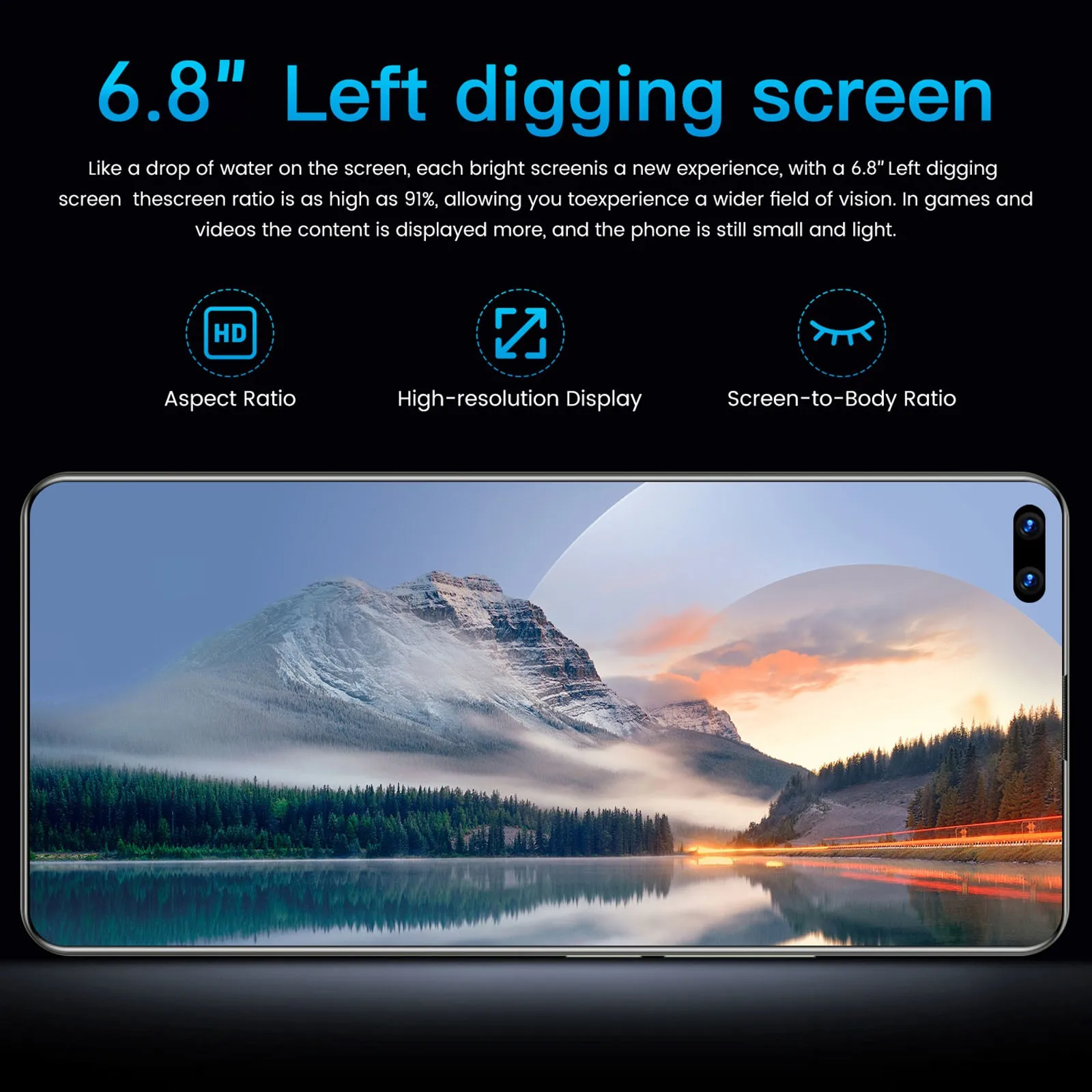 

2021 Smartphones On Android Cheap Free Shipping Mate48 Ultra 2gb+16gb Android Smartphone Quad-core 6.8 Inch Mobile Phone