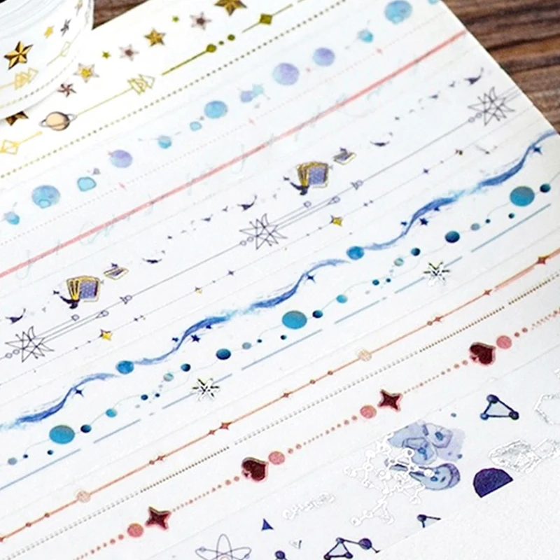 Бронзирующая японская бумажная лента Girl creator дневник сделай сам бумажные ленты