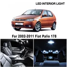 Светодиодсветодиодный лампы Canbus 2002-2011, 7 шт., для чтения в салоне автомобиля, для Fiat Palio 178
