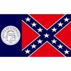 Высокое качество флаг Джорджии 3x5 футов 150X90CM баннер 100D полиэстер пользовательские прокладки, бесплатная доставка