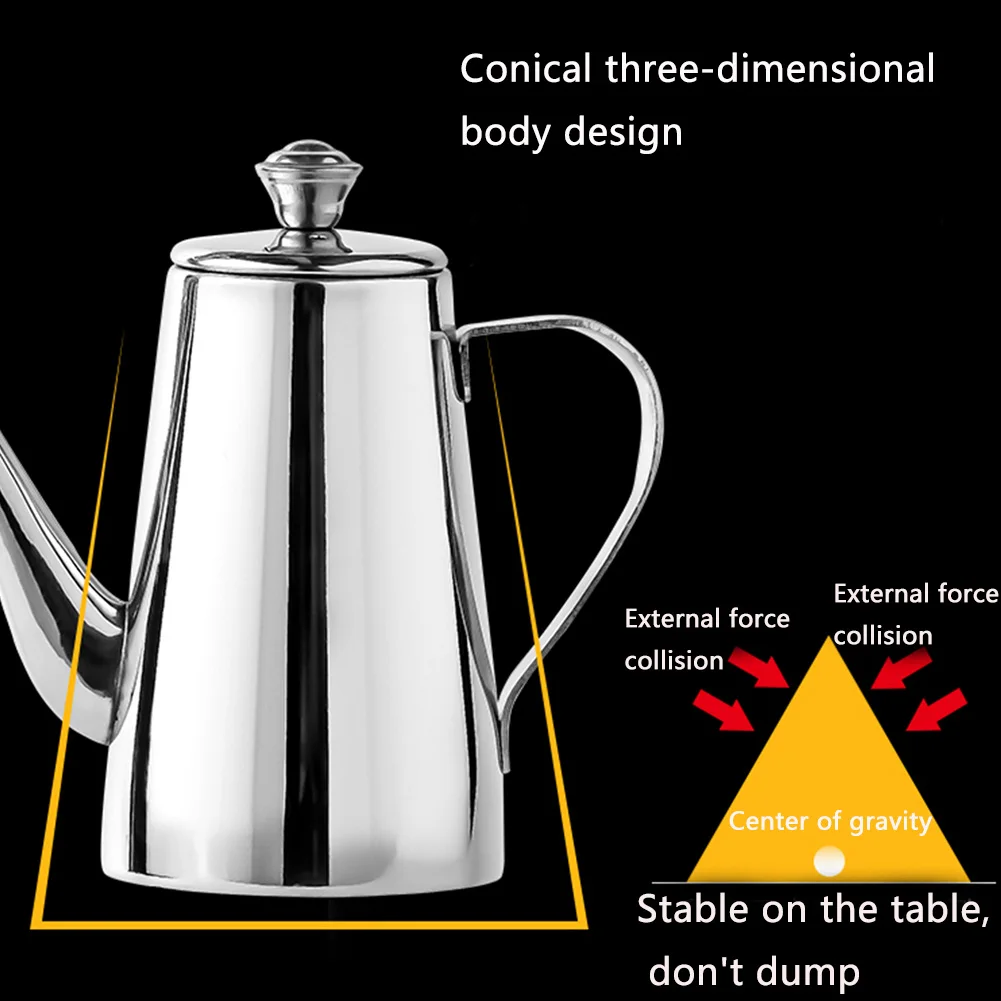 Дозатор для масла кухонный контейнер из нержавеющей стали с крышкой без капель