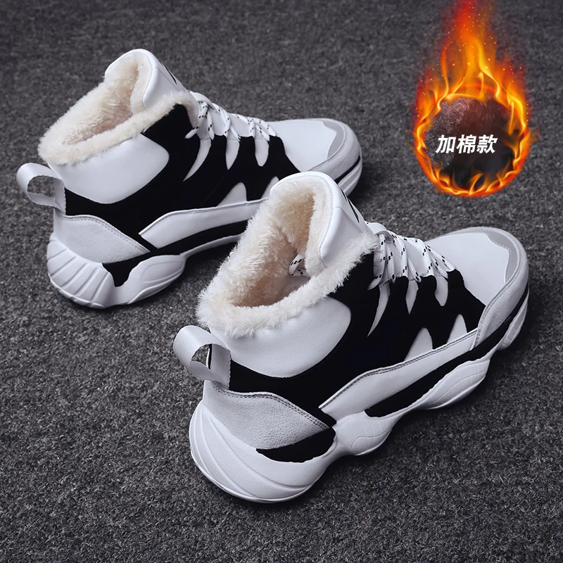 Super Warm Winter Men Boots High Quality Autumn Snow Male Waterproof Soft pu Leather Shoes Ankle | Обувь