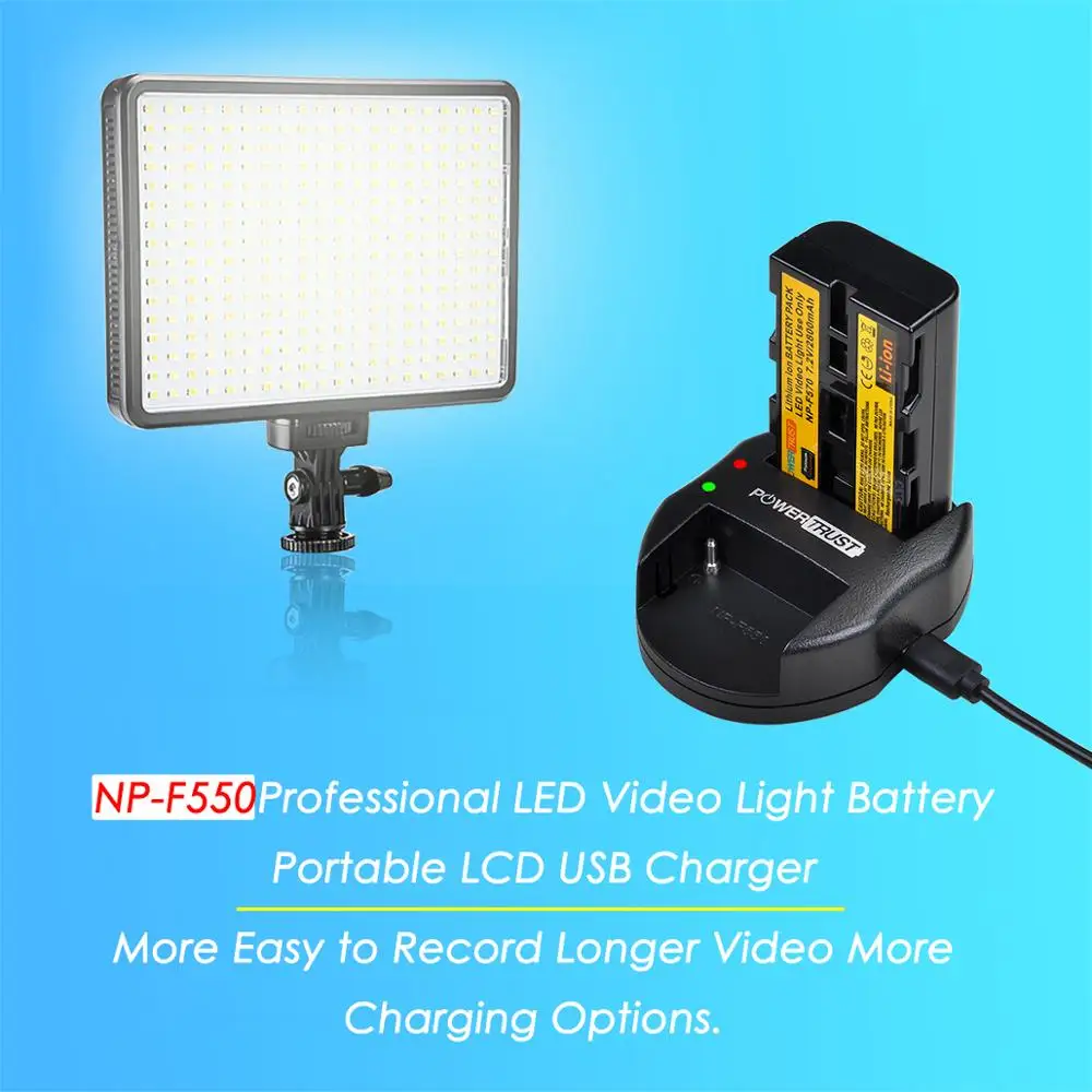 NP-F550 NP-F570 NPF550 F570 аккумулятор + USB двойное зарядное устройство для Светодиодный ongnuo