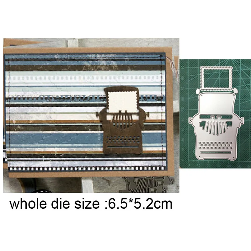 

Ancient Typewriter Metal Cutting Dies Embossing Die Cuts DIY Scrapbooking dies Paper Craft Knife Mould Blade Punch Stencils dies