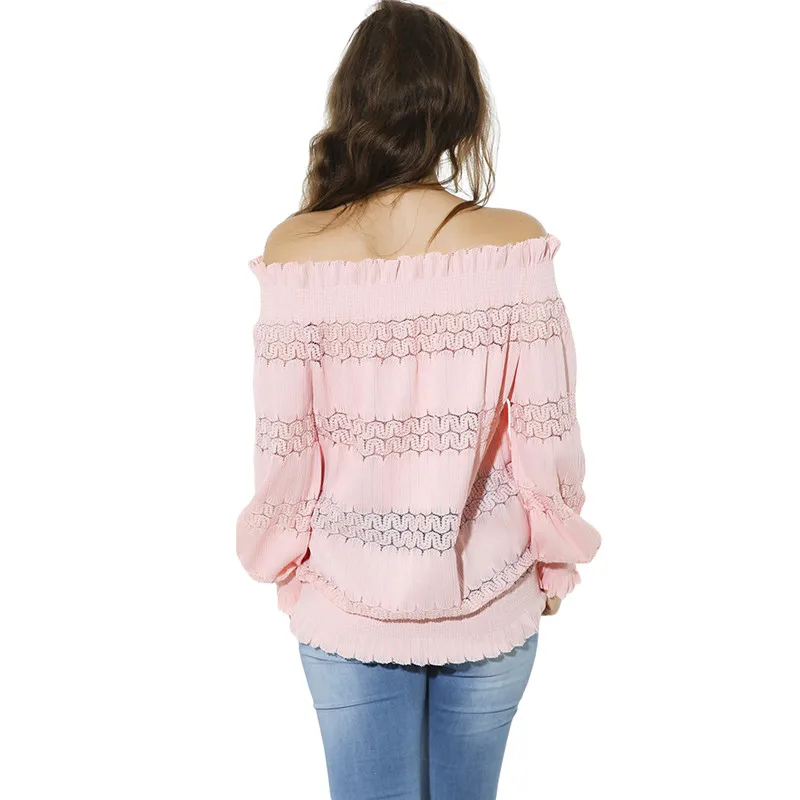 

Women Long Sleeve Slash Neck T-shirt Tops Autumn Female t-shirt Casual Elegant Female Soild Color Top Tee Shirt Femme