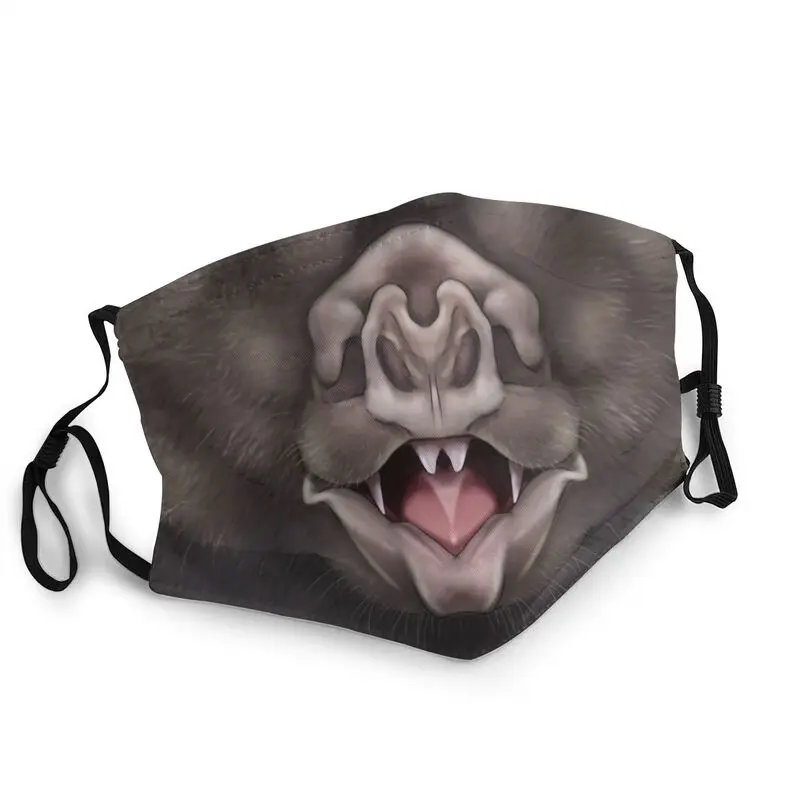 

Horror Vampire Bat Non-Disposable Face Mask Unisex Adult Animal Anti Dust Protection Cover Respirator Mouth-Muffle