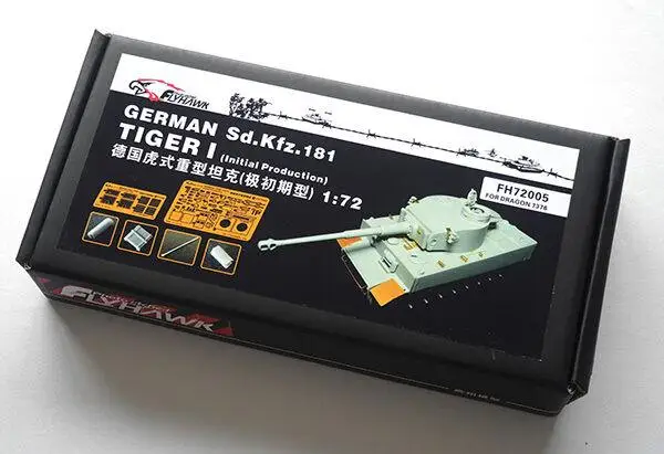 Flyhawk 72005 1/72 German Tiger I initial Production Upgrade Parts for Dragon A | Trank&ampMilitary Chariot Model