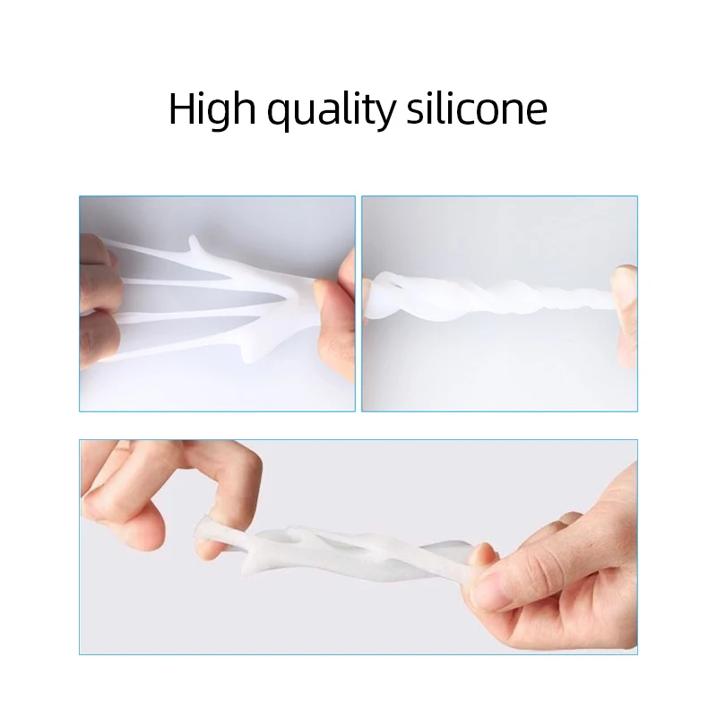 

Three Hole Hammer Silicone Toes Separator For Hallux Valgus Bunion Bone Ectropion Adjust Toes Corrector Feet Care Tool