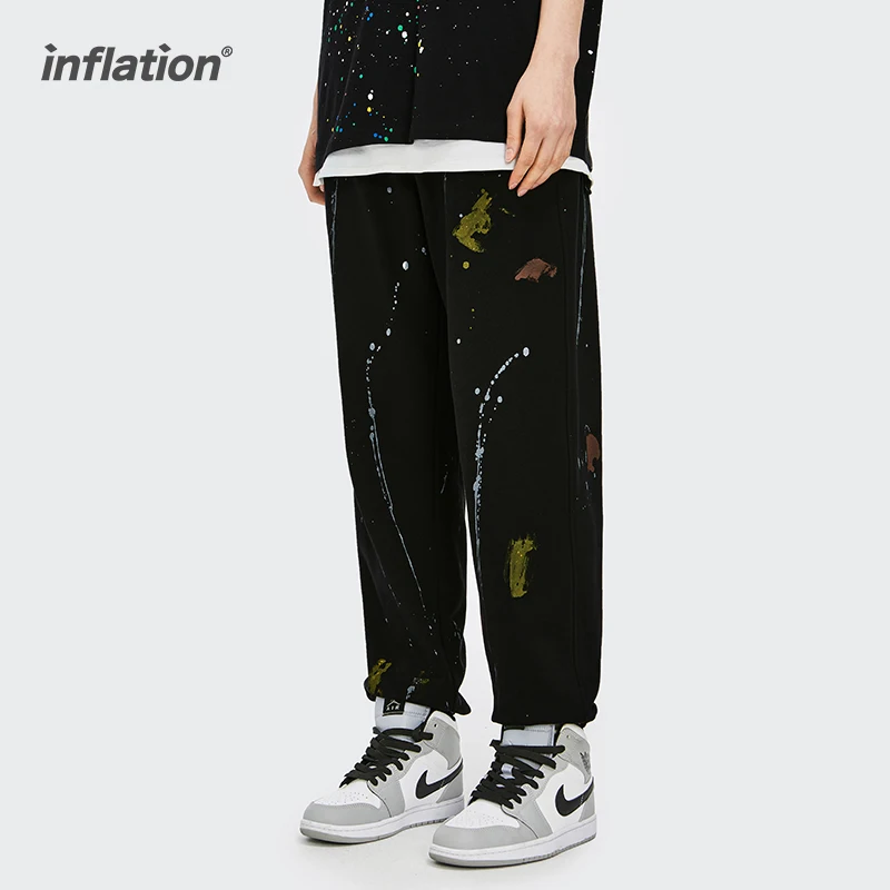 

INFLATION Splash Ink Jogger Pants Mens Cotton Sweatpant Clearance