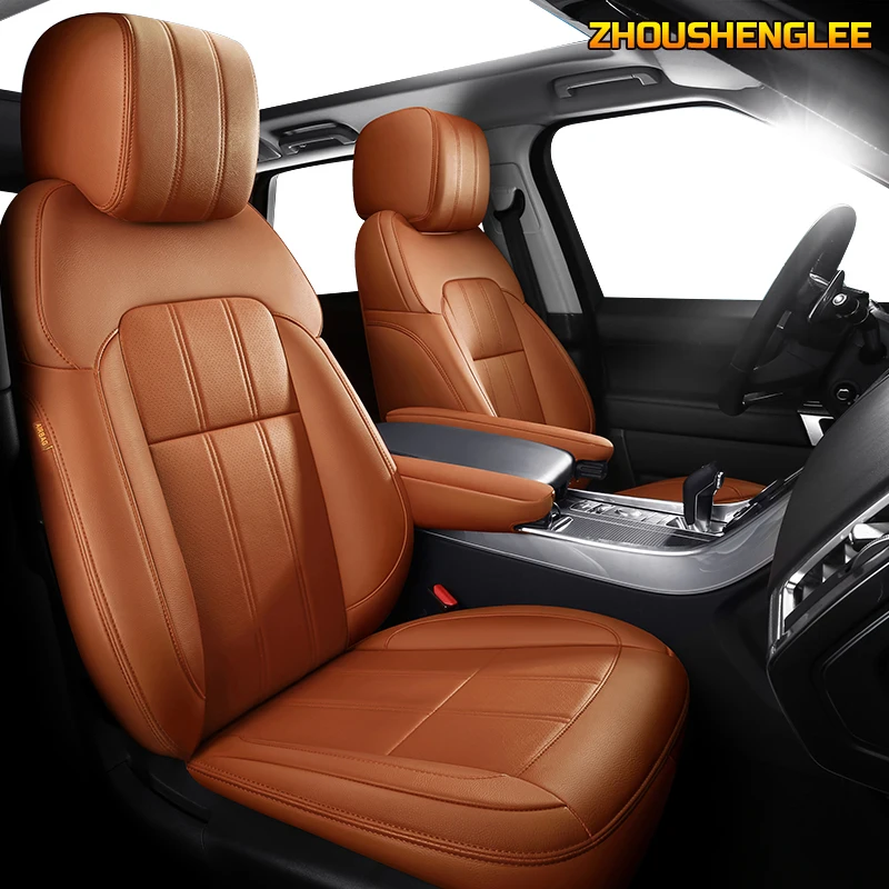 

ZHOUSHENGLEE Custom Leather car seat covers For PEUGEOT 206 207 301 307 408 308 308s 508 3008 2008 4008 5008 407 607 car seats