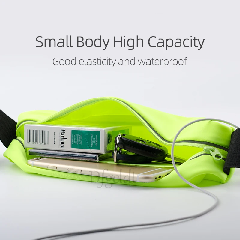 6 inches Sports Running Waist Bag Outdoor Jogging Belt Waterproof Phone Bag Case Gym Waist Holder Cover for iPhone Samsung Phone