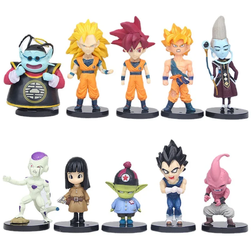 

26Style/sets Bandai Dragon Ball Z Super Saiyan Goku Vegeta Trunks Majin Frieza Anime Figure Collection Model Toys Birthday Gift