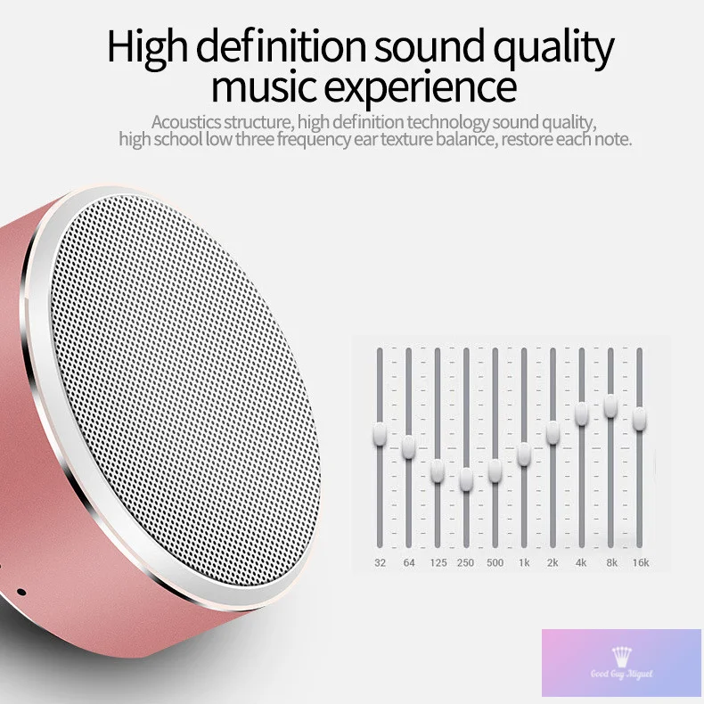 360 градусов объемный стерео беспроводной Bluetooth динамик Поддержка громкой связи AUX