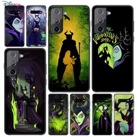 soft cover cartoon disney maleficent for samsung galaxy s21 s20 fe ultra s10 s10e lite s9 s8 s7 edge plus phone case