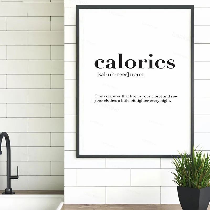 

Canvas Painting Minimalist Black and White Quotes Poster Art Print Nordic Kitchen Wall Art Pictures Home Decor
