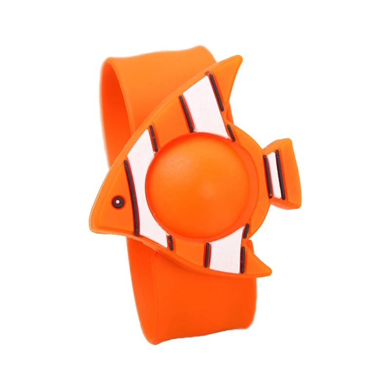 orange Летний мультяшный силиконовый детский браслет от комаров - Цвет: orange