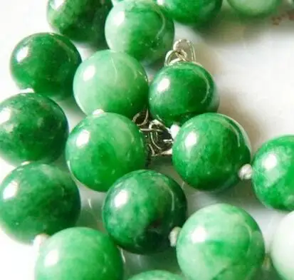 Модный трендовый Зеленый Халцедон 8-16 мм камень свободные бусины ожерелье
