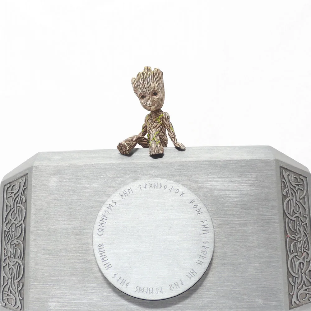 

6CM Disney Tree Man Groot Action Figure Model Toys Guardians of the Galaxy Figure Toys Gifts Avengers Mini Groot Sitting Toys