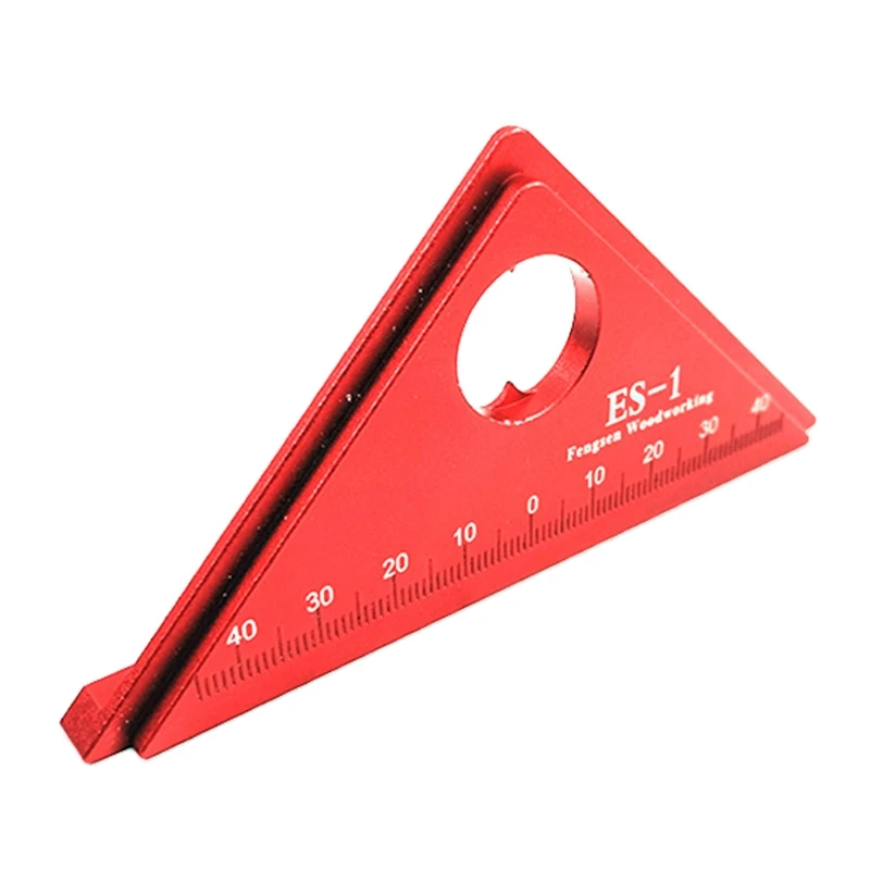 Woodworking Layout Gauge Aluminum Alloy Scribing Triangle Angle Ruler Square Metric Protractor Measure Tool | Инструменты