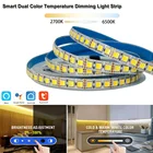 Умная Светодиодная лента Tuya с Wi-Fi или РЧ дистанционным управлением, 5050 светодиодовм