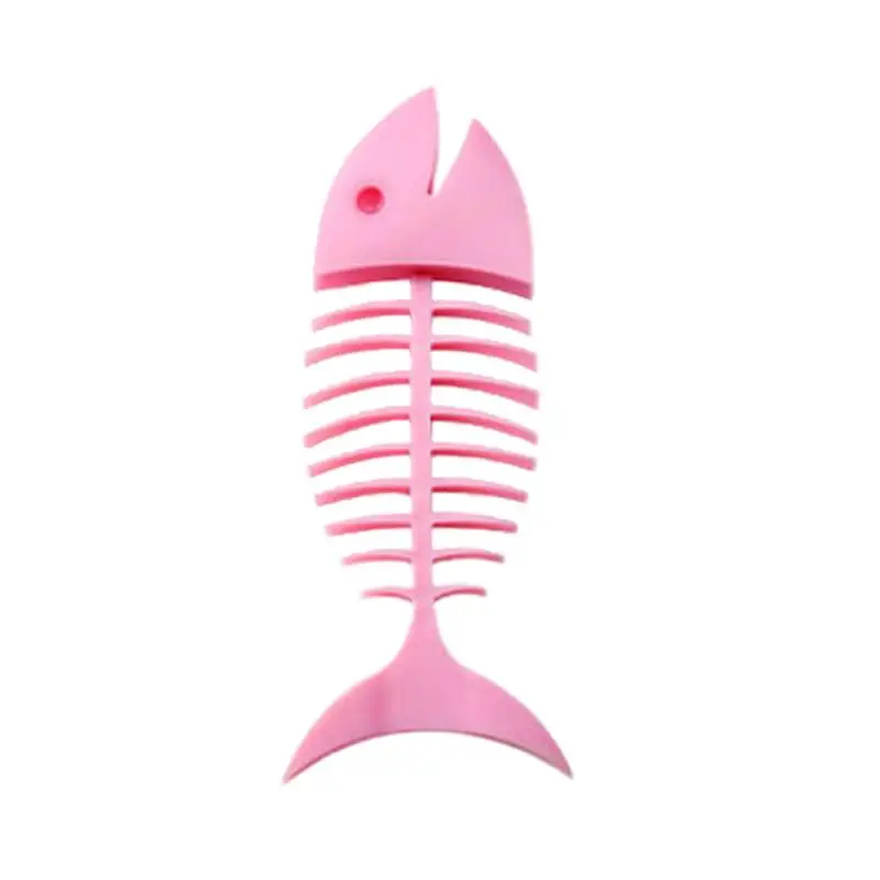 

Fish Bone Shape Soap Dish Draining Soap Tray Holder for Shower Bathroom Kitchen (Random Color)
