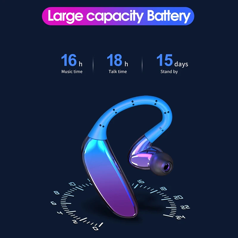 Беспроводные наушники D08 Tws для бизнеса Bluetooth 5 0 вкладыши с крючком стереонаушники