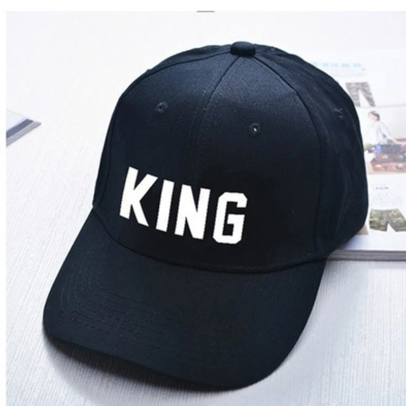 Новейшие кепки KING QUEEN модные бейсболки в стиле хип-хоп парусиновые с буквенным